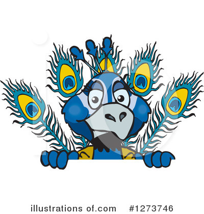 Peacock Clipart #1273746 by Dennis Holmes Designs