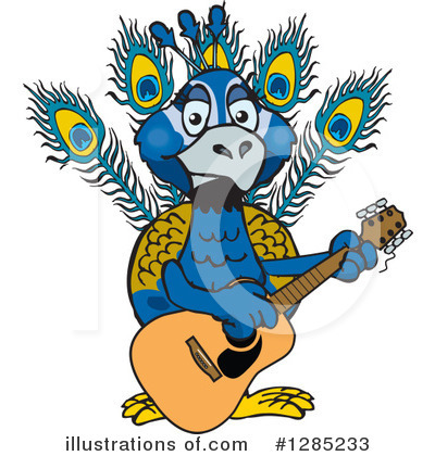 Peacock Clipart #1285233 by Dennis Holmes Designs