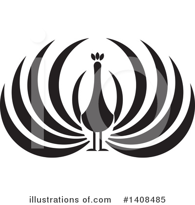 Peacock Clipart #1408485 by Lal Perera