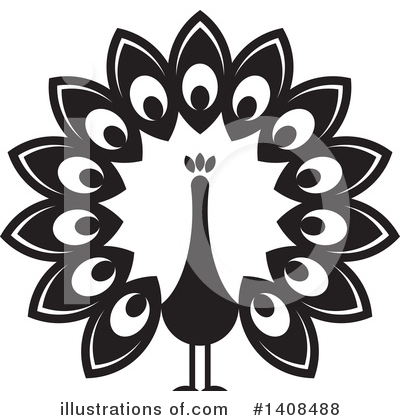 Peacock Clipart #1408488 by Lal Perera