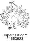 Peacock Clipart #1653923 by visekart