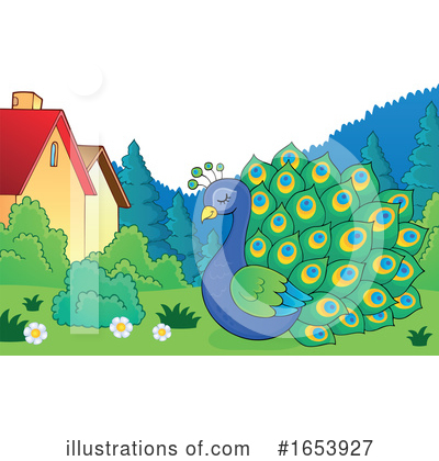 Peacock Clipart #1653927 by visekart