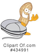 Peanut Character Clipart #434991 by Mascot Junction