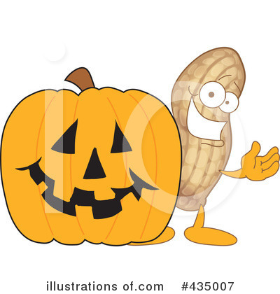 Royalty-Free (RF) Peanut Character Clipart Illustration by Mascot Junction - Stock Sample #435007
