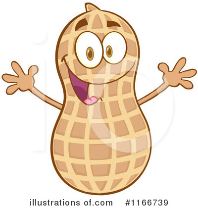 Royalty-Free (RF) Peanut Clipart Illustration by Hit Toon - Stock Sample #1166739