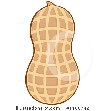 Royalty-Free (RF) Peanut Clipart Illustration by Hit Toon - Stock Sample #1166742