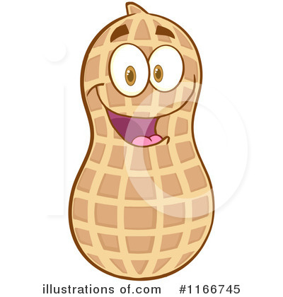 Royalty-Free (RF) Peanut Clipart Illustration by Hit Toon - Stock Sample #1166745