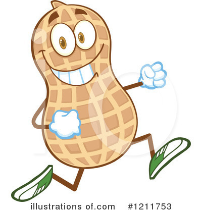 Royalty-Free (RF) Peanut Clipart Illustration by Hit Toon - Stock Sample #1211753