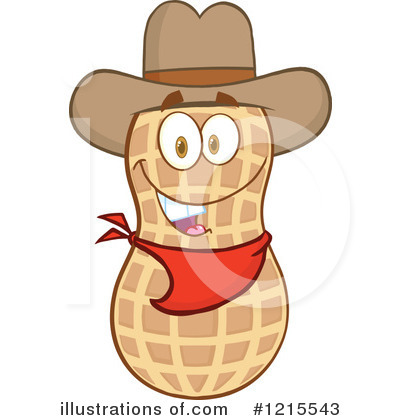 Royalty-Free (RF) Peanut Clipart Illustration by Hit Toon - Stock Sample #1215543