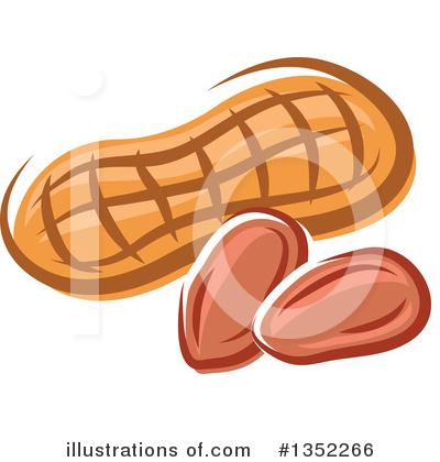 Royalty-Free (RF) Peanut Clipart Illustration by Vector Tradition SM - Stock Sample #1352266