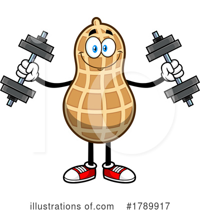 Royalty-Free (RF) Peanut Clipart Illustration by Hit Toon - Stock Sample #1789917