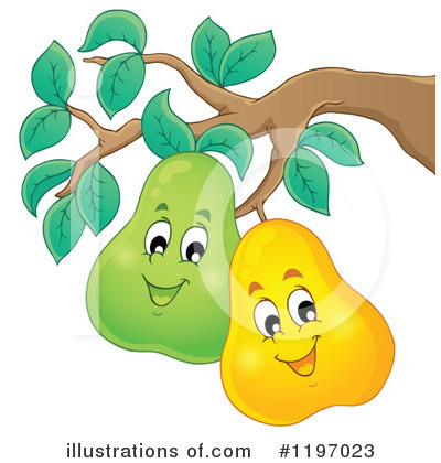 Royalty-Free (RF) Pear Clipart Illustration by visekart - Stock Sample #1197023
