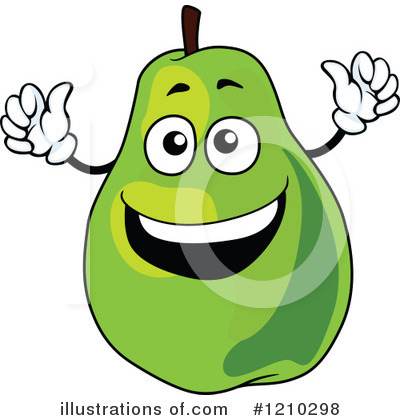 Royalty-Free (RF) Pear Clipart Illustration by Vector Tradition SM - Stock Sample #1210298