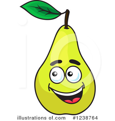 Royalty-Free (RF) Pear Clipart Illustration by Vector Tradition SM - Stock Sample #1238764