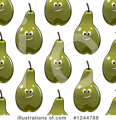 Royalty-Free (RF) Pear Clipart Illustration by Vector Tradition SM - Stock Sample #1244788
