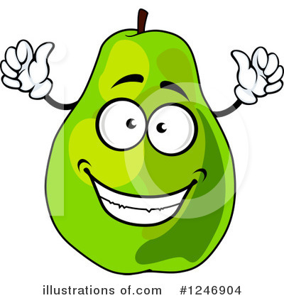 Royalty-Free (RF) Pear Clipart Illustration by Vector Tradition SM - Stock Sample #1246904