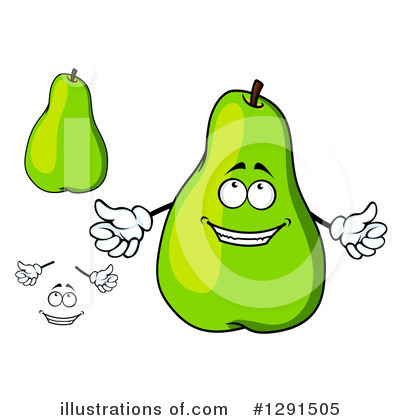 Royalty-Free (RF) Pear Clipart Illustration by Vector Tradition SM - Stock Sample #1291505