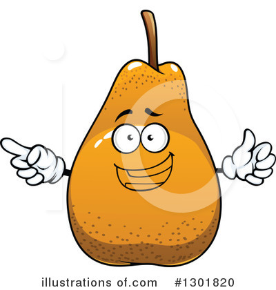Royalty-Free (RF) Pear Clipart Illustration by Vector Tradition SM - Stock Sample #1301820