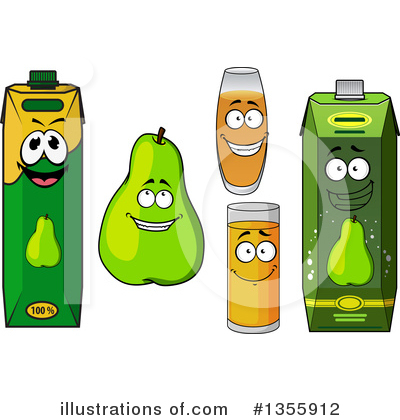 Royalty-Free (RF) Pear Clipart Illustration by Vector Tradition SM - Stock Sample #1355912