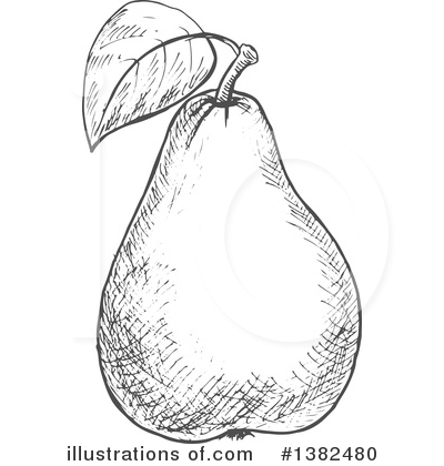 Royalty-Free (RF) Pear Clipart Illustration by Vector Tradition SM - Stock Sample #1382480