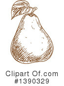 Pear Clipart #1390329 by Vector Tradition SM