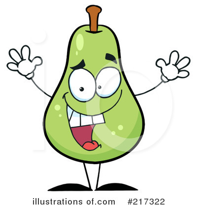 Royalty-Free (RF) Pear Clipart Illustration by Hit Toon - Stock Sample #217322