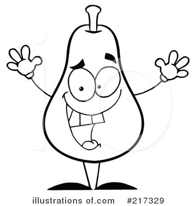 Royalty-Free (RF) Pear Clipart Illustration by Hit Toon - Stock Sample #217329