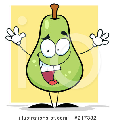 Royalty-Free (RF) Pear Clipart Illustration by Hit Toon - Stock Sample #217332
