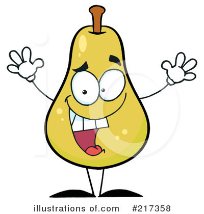 Royalty-Free (RF) Pear Clipart Illustration by Hit Toon - Stock Sample #217358