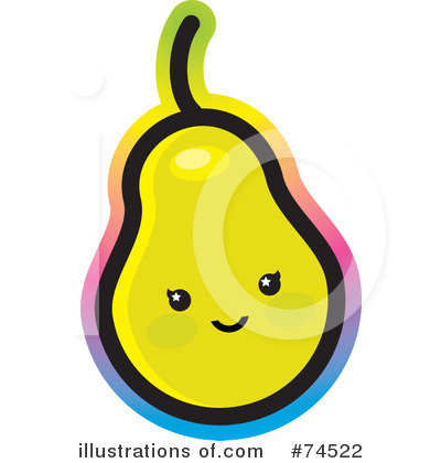 Royalty-Free (RF) Pear Clipart Illustration by Monica - Stock Sample #74522
