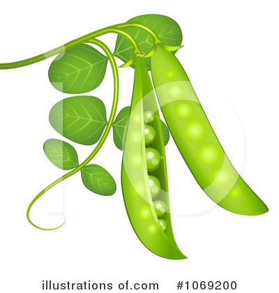 Royalty-Free (RF) Peas Clipart Illustration by Oligo - Stock Sample #1069200