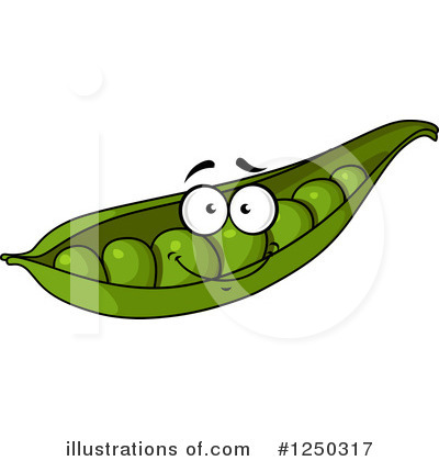 Royalty-Free (RF) Peas Clipart Illustration by Vector Tradition SM - Stock Sample #1250317