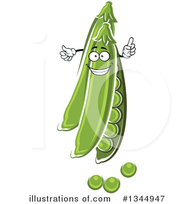 Royalty-Free (RF) Peas Clipart Illustration by Vector Tradition SM - Stock Sample #1344947