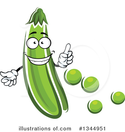 Royalty-Free (RF) Peas Clipart Illustration by Vector Tradition SM - Stock Sample #1344951