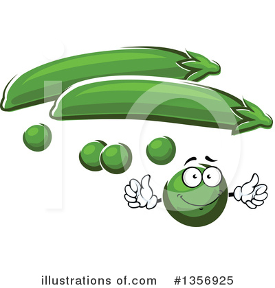 Royalty-Free (RF) Peas Clipart Illustration by Vector Tradition SM - Stock Sample #1356925