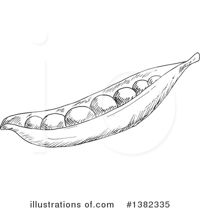 Royalty-Free (RF) Peas Clipart Illustration by Vector Tradition SM - Stock Sample #1382335