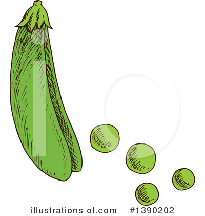 Royalty-Free (RF) Peas Clipart Illustration by Vector Tradition SM - Stock Sample #1390202