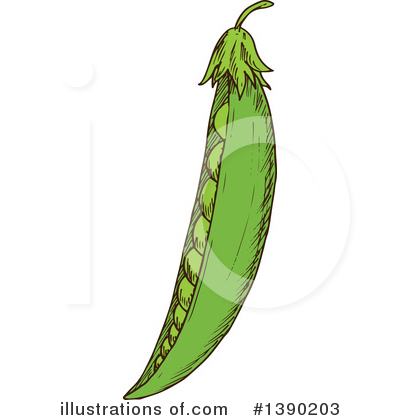Royalty-Free (RF) Peas Clipart Illustration by Vector Tradition SM - Stock Sample #1390203