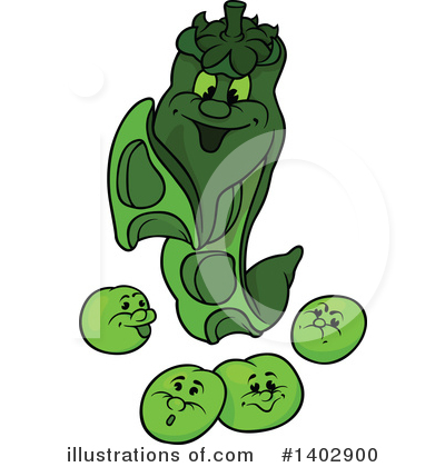 Royalty-Free (RF) Peas Clipart Illustration by dero - Stock Sample #1402900