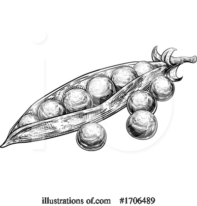 Peas Clipart #1706489 by AtStockIllustration