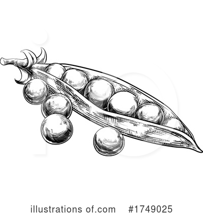 Peas Clipart #1749025 by AtStockIllustration