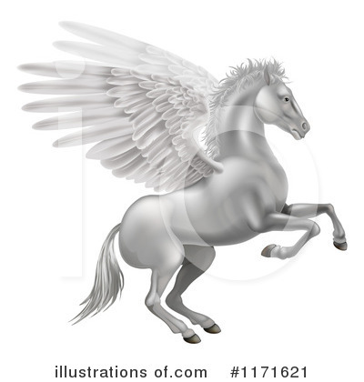 Royalty-Free (RF) Pegasus Clipart Illustration by AtStockIllustration - Stock Sample #1171621