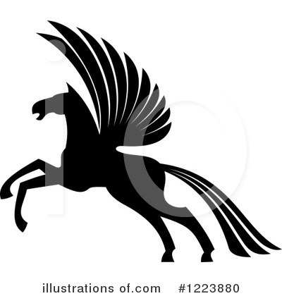Royalty-Free (RF) Pegasus Clipart Illustration by Vector Tradition SM - Stock Sample #1223880