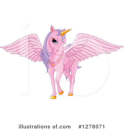 Royalty-Free (RF) Pegasus Clipart Illustration by Pushkin - Stock Sample #1278071