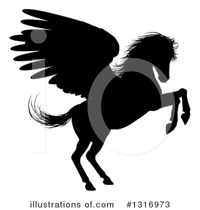 Royalty-Free (RF) Pegasus Clipart Illustration by AtStockIllustration - Stock Sample #1316973