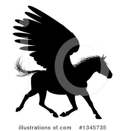 Royalty-Free (RF) Pegasus Clipart Illustration by AtStockIllustration - Stock Sample #1345735