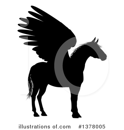 Royalty-Free (RF) Pegasus Clipart Illustration by AtStockIllustration - Stock Sample #1378005