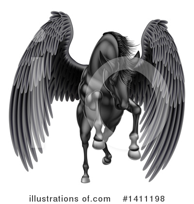 Pegasus Clipart #1411198 by AtStockIllustration