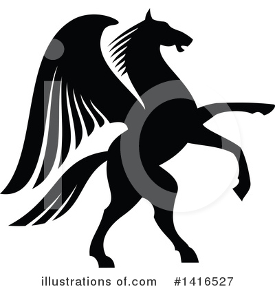 Pegasus Clipart #1416527 by Vector Tradition SM