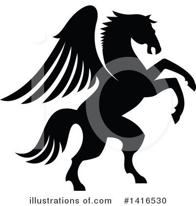 Royalty-Free (RF) Pegasus Clipart Illustration by Vector Tradition SM - Stock Sample #1416530